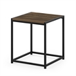 Furinno CAMNUS Metal Frame Nightstand Toolless Side/End Table Columbia Walnut