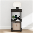 Furinno TURN-N-TUBE 3-Tier Thick Tabletop Toolless Open Nightstand Espresso