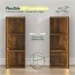 Furinno LUDER 3-Cube LED Lights Bookcase 9.3 x 12 x 31.5. Amber Pine