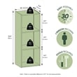 Furinno LUDER 3-Cube LED Lights Bookcase 9.3 x 12 x 31.5. Amber Pine