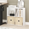 Furinno LUDER 4-Cube Open Shelves Bookcase. 9.5 x 24.6 x 23.7. White