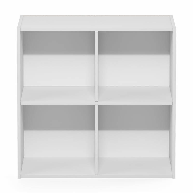 Furinno LUDER 4-Cube Open Shelves Bookcase. 9.5 x 24.6 x 23.7. White