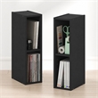 Furinno FULDA Set of 2. 2-Tier 6-In Width Narrow Bookcase. Blackwood