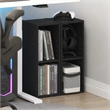 Furinno FULDA Set of 2. 2-Tier 8-In Width Narrow Bookcase. Blackwood