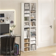 Furinno PASIR Set of 2. 10-Tier Bookcase with Open Shelf. White
