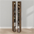 Furinno FULDA Set of 2. 10-Tier Space Saving Storage Shelf Bookcase. Amber Pine