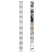 Furinno FULDA Set of 2. 10-Tier Space Saving Storage Shelf Bookcase. White