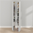 Furinno FULDA Set of 2. 10-Tier Space Saving Storage Shelf Bookcase. White