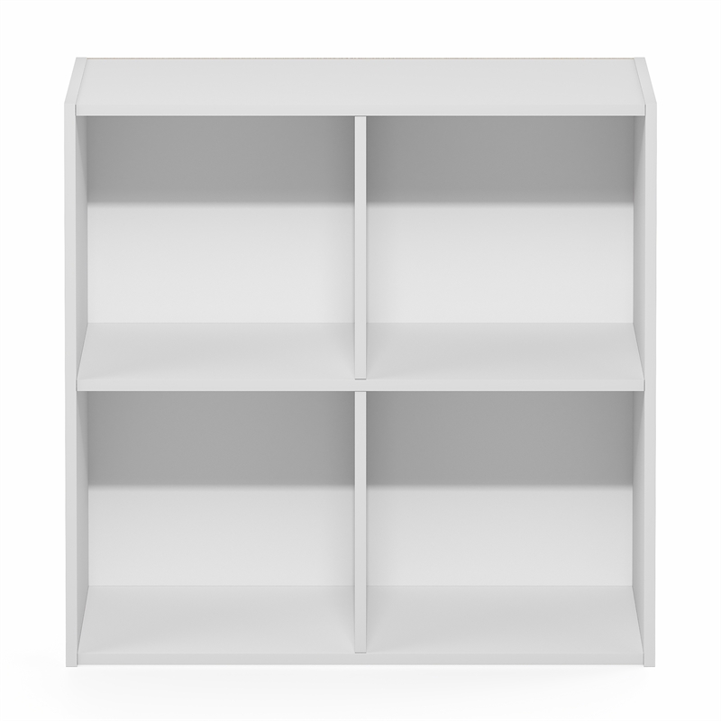 Furinno REED 4-Cube Closet Organizers and Storage with Open Shelves. White