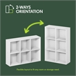 Furinno REED 6-Cube Closet Organizers and Storage with Open Shelves. White