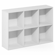 Furinno REED 6-Cube Closet Organizers and Storage with Open Shelves. White