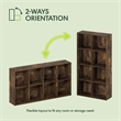Furinno REED 8-Cube Closet Organizers and Storage with Open Shelves. Amber Pine