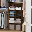 Furinno REED 8-Cube Closet Organizers and Storage with Open Shelves. Amber Pine