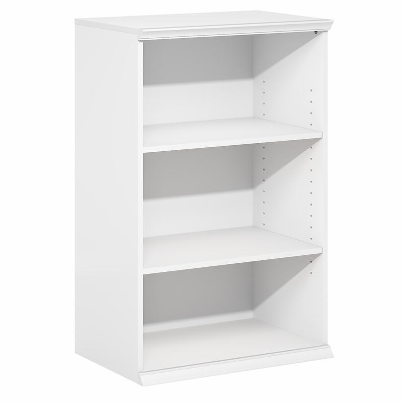Furinno FANO 3-Tier Adjustable Storage Rack. Stackable Bookshelf. White