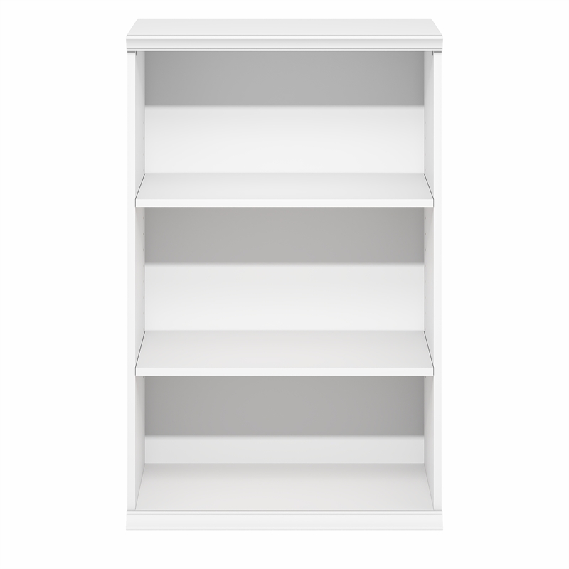 Furinno FANO 3-Tier Adjustable Storage Rack. Stackable Bookshelf. White