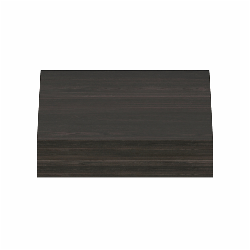 Furinno TANNA 9 x 9 Invisible Brackets 2 Thick Floating Shelves. Tobacco Oak