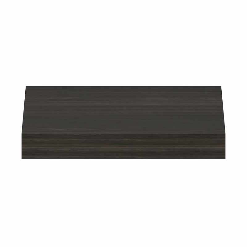 Furinno TANNA 9 x 16 Invisible Brackets 2 Thick Floating Shelves. Tobacco Oak