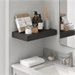 Furinno TANNA 9 x 16 Invisible Brackets 2 Thick Floating Shelves. Tobacco Oak
