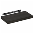 Furinno TANNA 12 x 24 Invisible Brackets 2 Thick Floating Shelves. Tobacco Oak