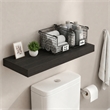 Furinno TANNA 12 x 35 Invisible Brackets 2 Thick Floating Shelves. Tobacco Oak
