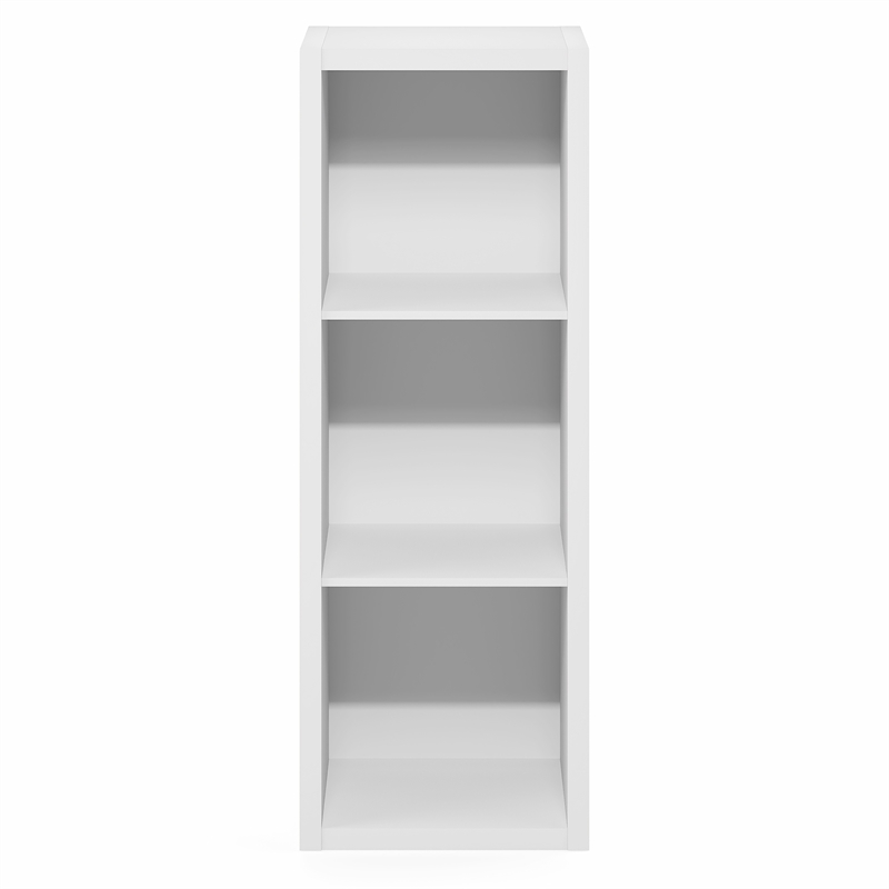 Furinno CUBIC 3-Cube Extra Thick Frame Closet Organizer with Open Shelf. White