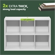Furinno CUBIC 6-Cube Extra Thick Frame Closet Organizer with Open Shelf. White