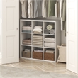 Furinno CUBIC 9-Cube Extra Thick Frame Closet Organizer with Open Shelf. White