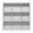 Furinno CUBIC 9-Cube Extra Thick Frame Closet Organizer with Open Shelf. White