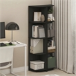 Furinno ECON 4-Tier Corner Bookshelf Set of 2. Storage Shelves. Espresso