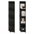 Furinno ECON 4-Tier Corner Bookshelf Set of 2. Storage Shelves. Espresso