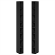 Furinno FULDA Set of 2. 8-Tier Storage Shelf Bookcase. Blackwood