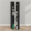 Furinno FULDA Set of 2. 8-Tier Storage Shelf Bookcase. Blackwood