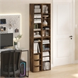 Furinno PASIR Set of 2. 10-Tier Bookcase with Open Shelf. Amber Pine