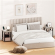 Furinno SIMPLISTIC Set of 2. 2-Tier Nightstand. Easy Assembly. French Oak