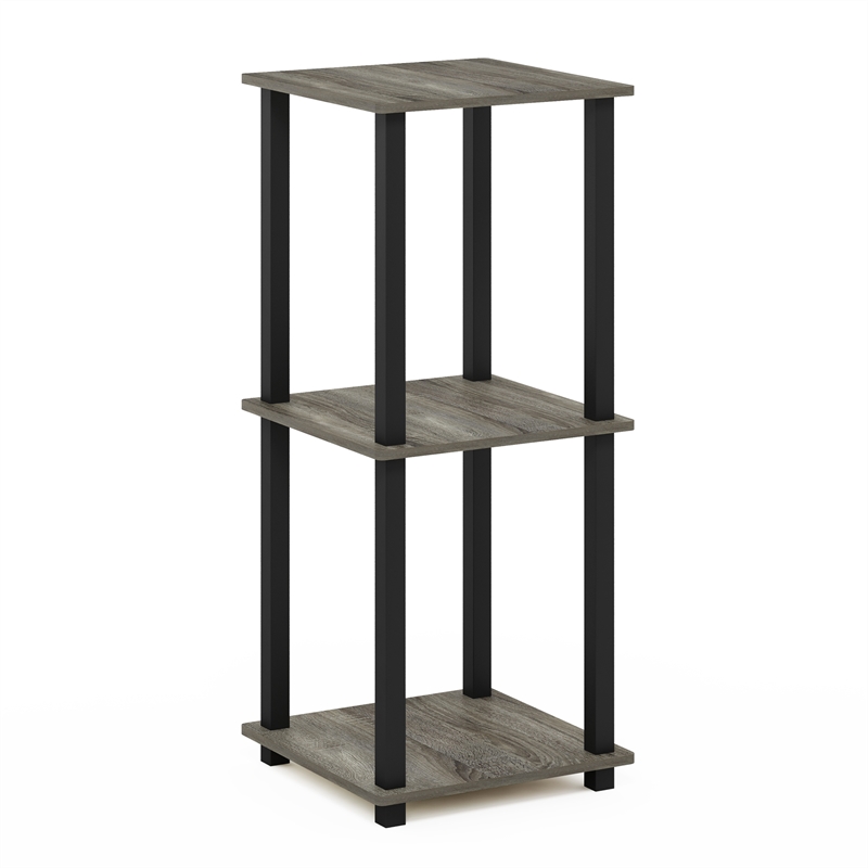 Furinno SIMPLISTIC Set of 2. 2-Tier Nightstand. Easy Assembly. French Oak