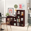 Furinno LUDER 7-Cube Bookshelf. Bookcase. 9.4 x 19.5 x 41.7. Dark Red