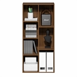 Furinno LUDER 7-Cube Bookshelf. Bookcase. 9.4 x 19.5 x 41.7. Warm Walnut