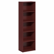 Furinno LUDER 5-Cube Bookcase with Open Shelf. 9.4 x 15.8 x 52. Dark Red