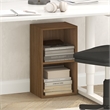 Furinno PASIR 2-Tier Modern Open Shelves Bookcase 9 x 12 x 21. Warm Walnut