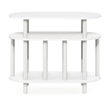 Furinno JAYA Record Player Stand. Holds up to 180-185 Vinyl Records. White