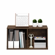 Furinno LUDER 2-Cube Open Shelves Bookcase. 11.6 x 12.2 x 24. Amber Pine