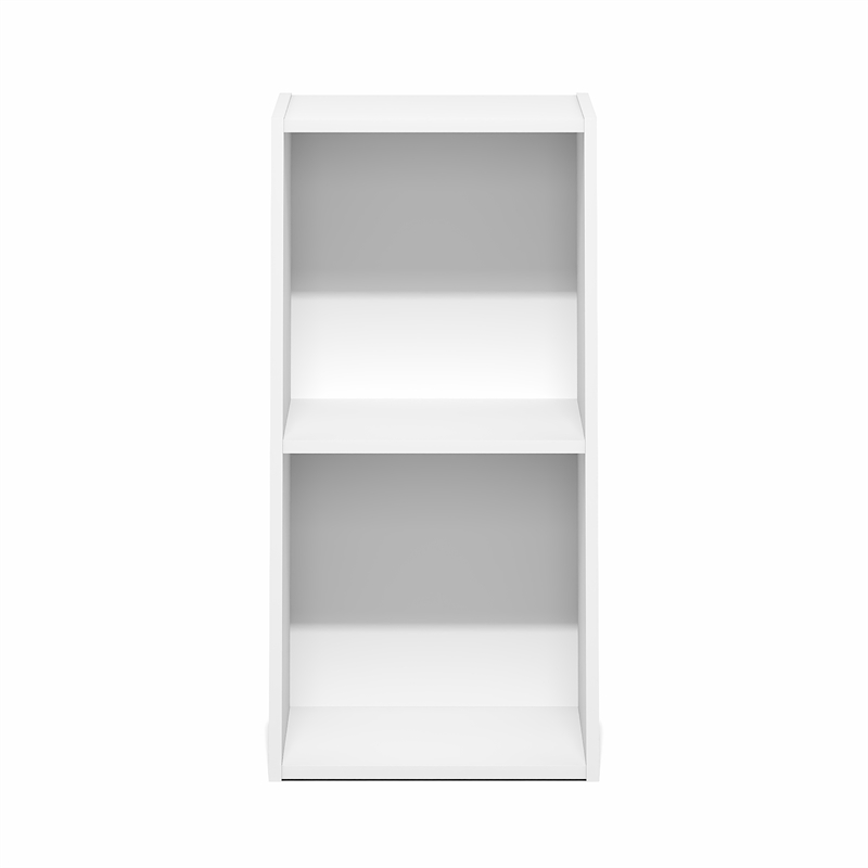 Furinno LUDER 2-Cube Open Shelves Bookcase. 11.6 x 12.2 x 24. White