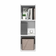 Furinno LUDER 3-Cube Open Shelves Bookcase. 11.6 x 12.2 x 35.7. White