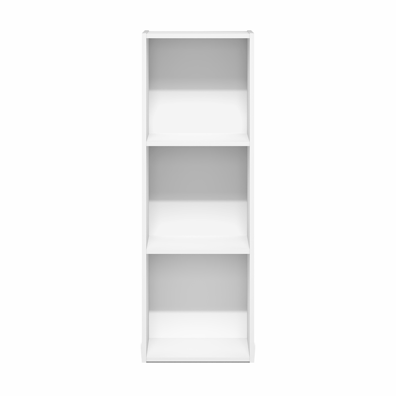 Furinno LUDER 3-Cube Open Shelves Bookcase. 11.6 x 12.2 x 35.7. White