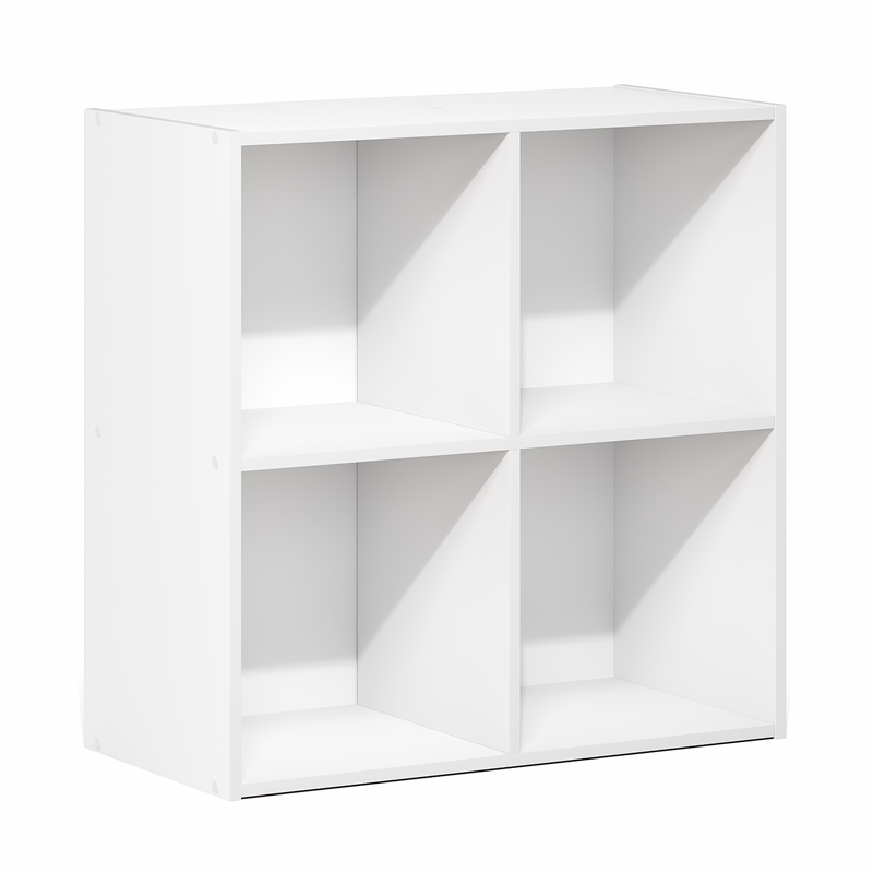 Furinno LUDER 4-Cube Open Shelves Bookcase. 11.6 x 23.9 x 24. White
