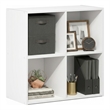 Furinno LUDER 4-Cube Open Shelves Bookcase. 11.6 x 23.9 x 24. White
