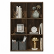 Furinno LUDER 6-Cube Open Shelves Bookcase. 11.6 x 23.9 x 35.7. Amber Pine