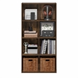 Furinno LUDER 8-Cube Open Shelves Bookcase. 11.6 x 23.9 x 47.4. Amber Pine