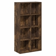 Furinno LUDER 8-Cube Open Shelves Bookcase. 11.6 x 23.9 x 47.4. Amber Pine