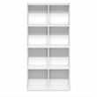 Furinno LUDER 8-Cube Open Shelves Bookcase. 11.6 x 23.9 x 47.4. White